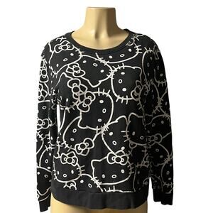 Hello Kitty Disney Sweatshirt Size‎ Medium Rare Black & White Women's Pullover